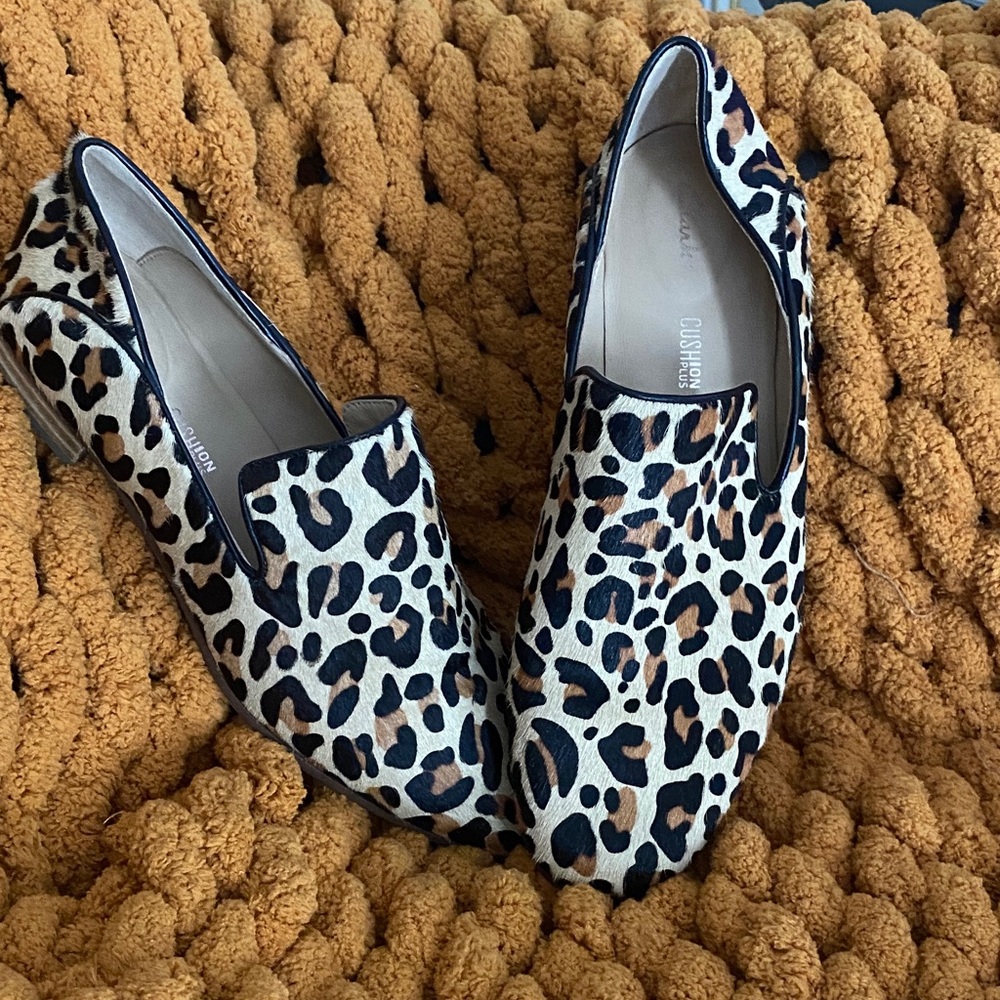 Clarks Leopard Print Flats